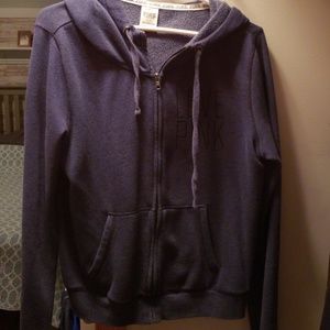 Love Pink Zip Up Hoodie